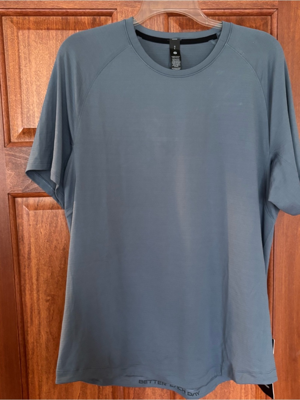 lululemon License to Train Short Sleeve Men’s Large Steel Blue - Picture 2 of 4